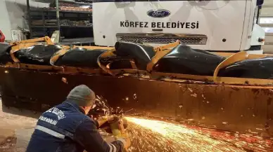 Kocaeli Körfez'de kar ekipleri yoğun yağış ve buzlanma önlemlerini tamamladı