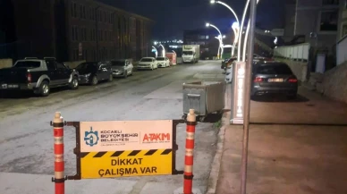 Kocaeli'de yaya güvenliği için gece gündüz çalışmalar sürüyor