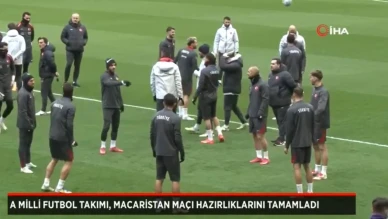 A Milli Futbol Takımı, Macaristan maçına hazır