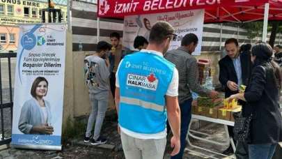 İzmit Belediyesi Sınava Girenleri Yalnız Bırakmadı