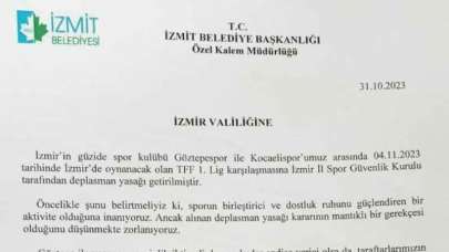 Hürriyet'ten Deplasman Yasağına İlişkin Talep