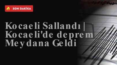 Kocaeli Sallandı | Kocaeli'de deprem Meydana Geldi