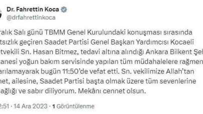 Milletvekili Hasan Bitmez Hayatını Kaybetti!