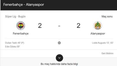 Fenerbahçe - Alanyaspor Maçında Nefesler Tutuldu: İlk Yarıda 7 Sarı Kart ve Tünelde Kavga!