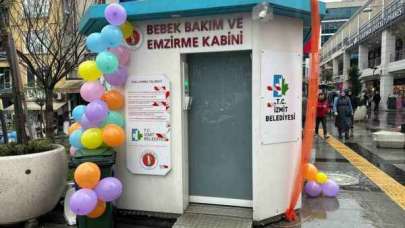 Kocaeli'de Emzirme ve bebek bakım kabini hizmete açıldı