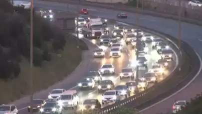 Kocaeli’de Bayram Dönüşü Trafik Yoğunluğu