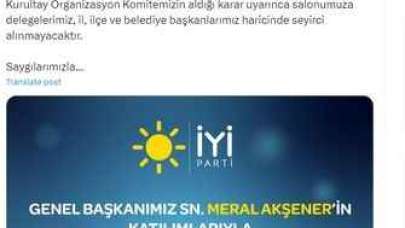 İyi Parti Yarın Kurultayı Gerçekleştirecek!