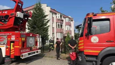 Kocaeli Gölcük’te Bataryalardan Çıkan Yangın Korkuttu