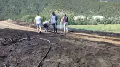 Bolu’da Otluk Arazide Çıkan Yangın Söndürüldü