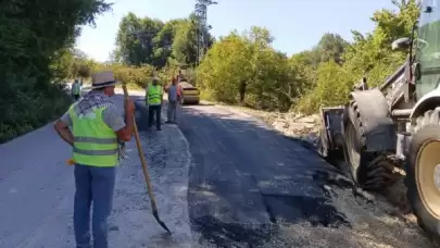 Düzce İl Özel İdaresinden Köy Yollarında Yama