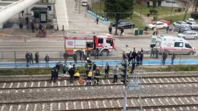 İzmit’te Tren Raylarına Çıkan Kişi İntihar Girişiminde Bulundu