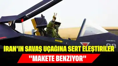 İran'ın yeni hayalet savaş uçağına sert eleştiriler: "Makete benziyor"