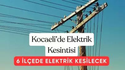 Son Dakika Kocaeli Elektrik Kesintisi