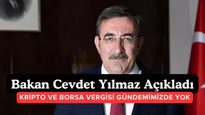 Cevdet Yılmaz’dan Borsa ve Kripto Para Vergisi Açıklaması: Yeni Vergiler Gündemde Değil