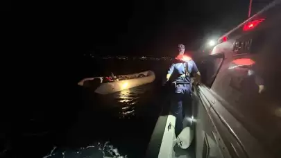 Bodrum Sahil Güvenlik Ekipleri, 30'u Çocuk Olan 65 Düzensiz Göçmeni Yakaladı