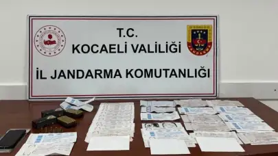 Kocaeli’de tefecilik operasyonu: 42 senet ve cephanelik ele geçirildi