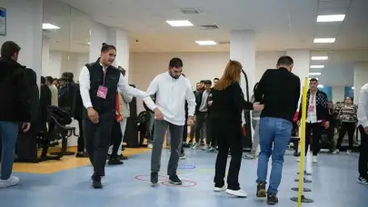 Özel bireyler, Çayırova'nın dev adamlarıyla spor yaptı