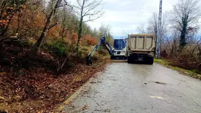 Düzce'de 4 köyün kanal temizliği yapıldı