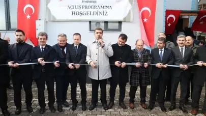 Düzce'de depremden hasar gören Orta Mahalle Cami yeniden ibadete açıldı