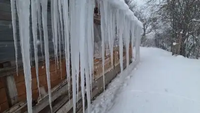 Bolu'da karın ardından dondurucu soğuk etkili oluyor