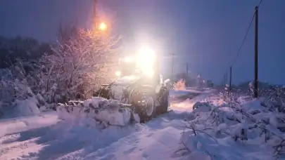 Düzce’de kar esareti: 47 köy yolu kapalı