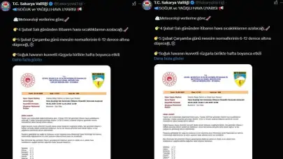 Sakarya Valiliği soğuk hava için uyarılarda bulundu