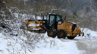 Sakarya'da kar temizliği yapılıyor: Kar sonrası yollar temizleniyor