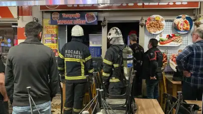 Kocaeli İzmit'te restoran yangını büyük korku yarattı