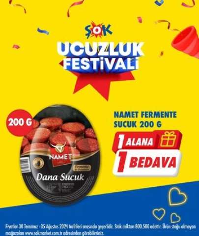 Şok Market Bombayı Patlattı! Sucuk, Duş Jeli ve Noodle’da 1 Alana 1 Bedava!