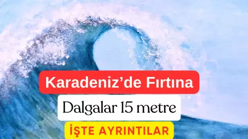 Karadeniz'de Dev Fırtına! Dalgalar 15 Metreye Ulaştı