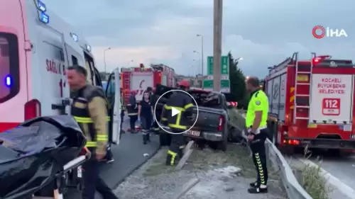 Kocaeli’de Şok Edici Kaza Bariyerin Saplandığı Araçta Sürücü Hayatını Kaybetti