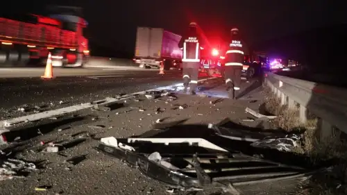 TEM’deki kazaya karışan sürücünü kırmızı bültenle arandığı ortaya çıktı