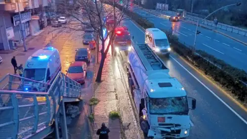 Kocaeli Karamürsel'de üç okul servisi ve tanker kazaya karıştı: 10 yaralı