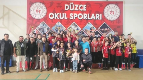 Düzce'de masa tenisi turnuvasında raketin şampiyonu belli oldu