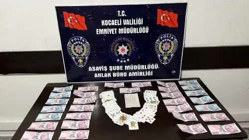 Karamürsel'de kumar operasyonu: Kahvehaneye baskın