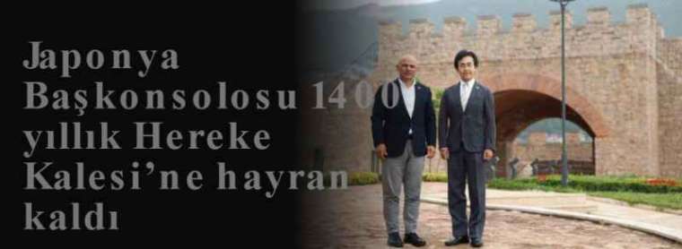 Japonya Başkonsolosu 1400 yıllık Hereke Kalesi’ne hayran kaldı 6