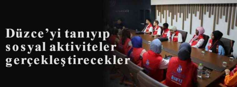 Düzce’yi tanıyıp sosyal aktiviteler gerçekleştirecekler 3