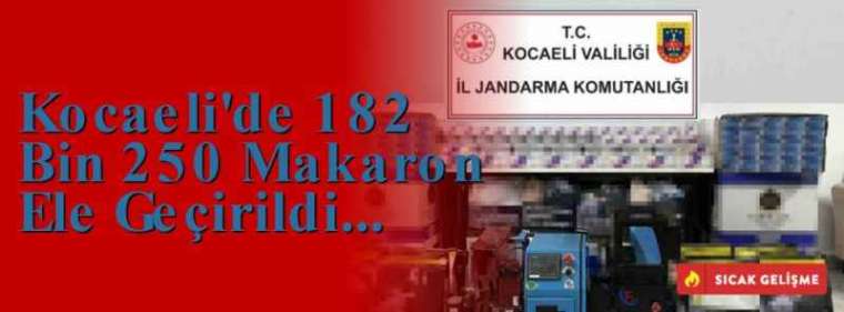 Kocaeli'de 182 Bin 250 Makaron Ele Geçirildi 3