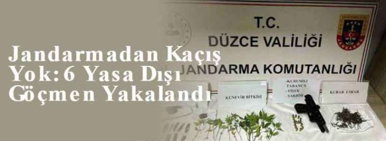 Jandarmadan Kaçış Yok: 6 Yasa Dışı Göçmen Yakalandı 3