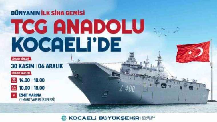 TCG Anadolu İzmit Körfezi’ne demirleyecek 3