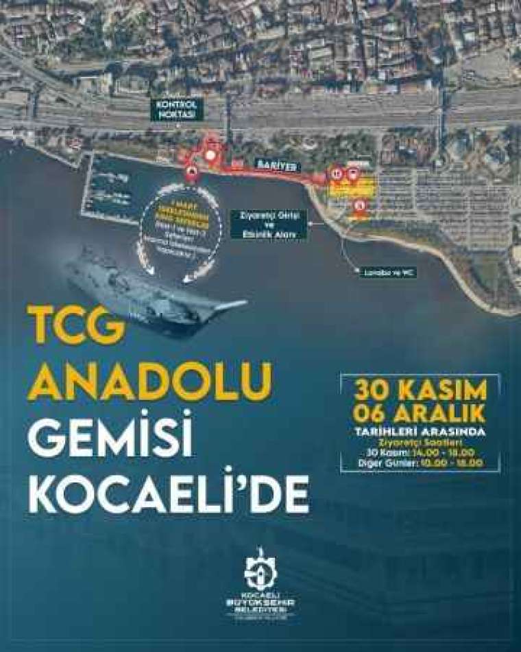 TCG Anadolu İzmit Körfezi’ne demirleyecek 1