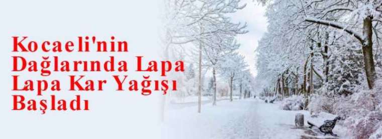 Kocaeli'nin Dağlarında Lapa Lapa Kar Yağışı Başladı 3