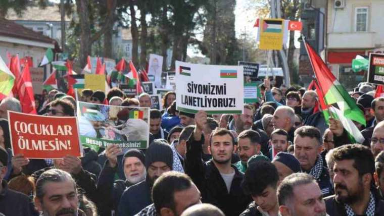 Sakarya'da Filistin'e Destek Yürüyüşü 3