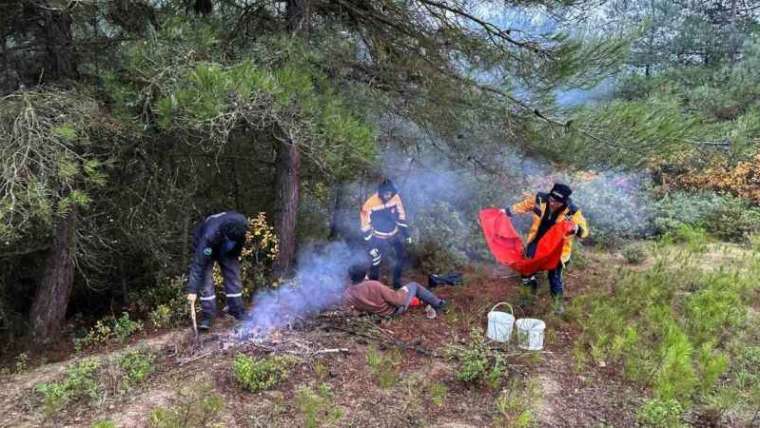 Mantar Toplamak İçin Gittiği Alanda Düşüp Mahsur Kaldı 1