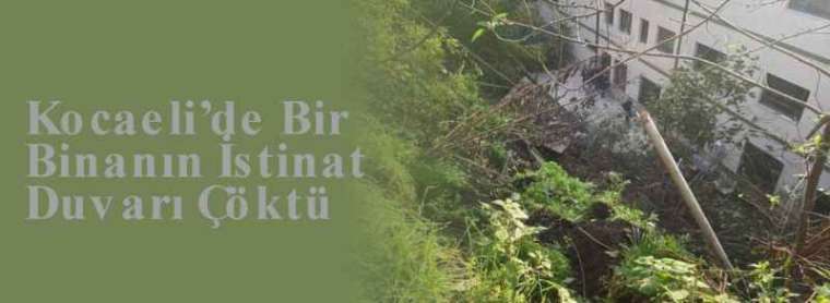 Kocaeli’de Bir Binanın İstinat Duvarı Çöktü 10