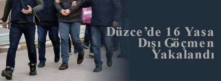 Düzce’de 16 Yasa Dışı Göçmen Yakalandı 4