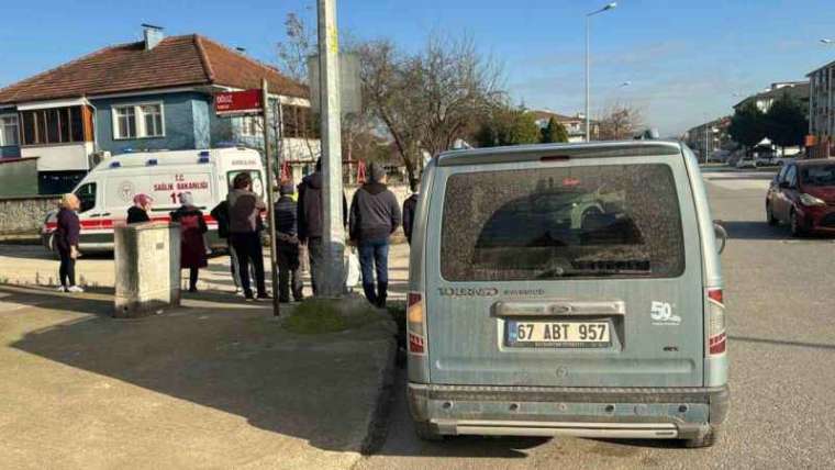 Hafif ticari araç ile çarpışan bisikletli yaralandı 2