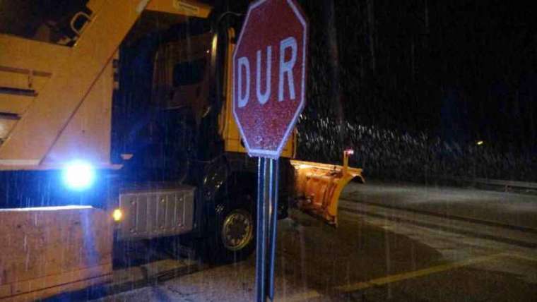 Bolu Dağı Geçişi Beyaza Büründü 4