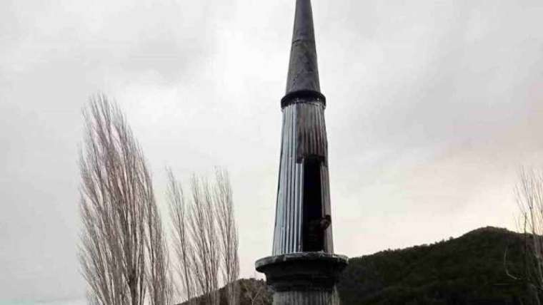 1929'da Yapılan Caminin Minaresi 2023'te Yapıldı 3