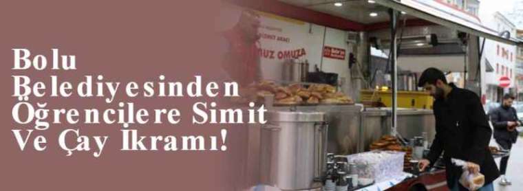 Bolu Belediyesinden Öğrencilere Simit Ve Çay İkramı! 4